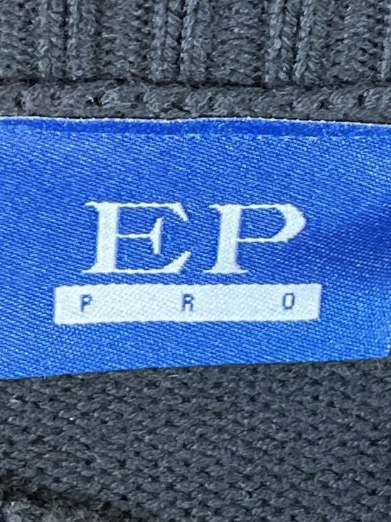 EP Pro Pullover Sweater Womens M Black with Embroidery Golf Crown Coat of Arms - Picture 7 of 11